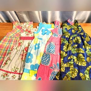 Lot of 5 Girls 4T Summer Dresses Very Cute Mixed Brands